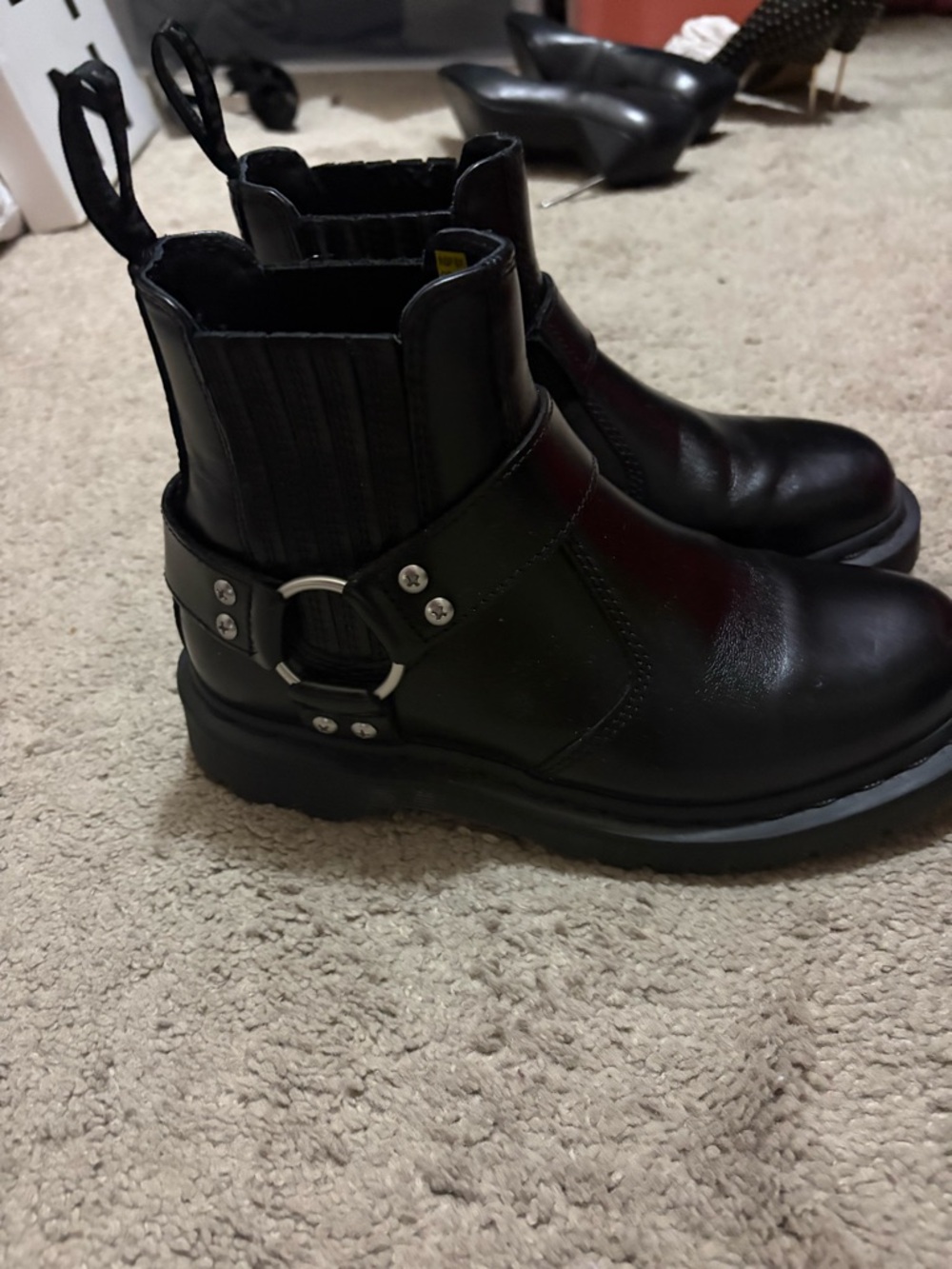 Dr. Martens Black 2976 Harness Leather Chelsea Boots